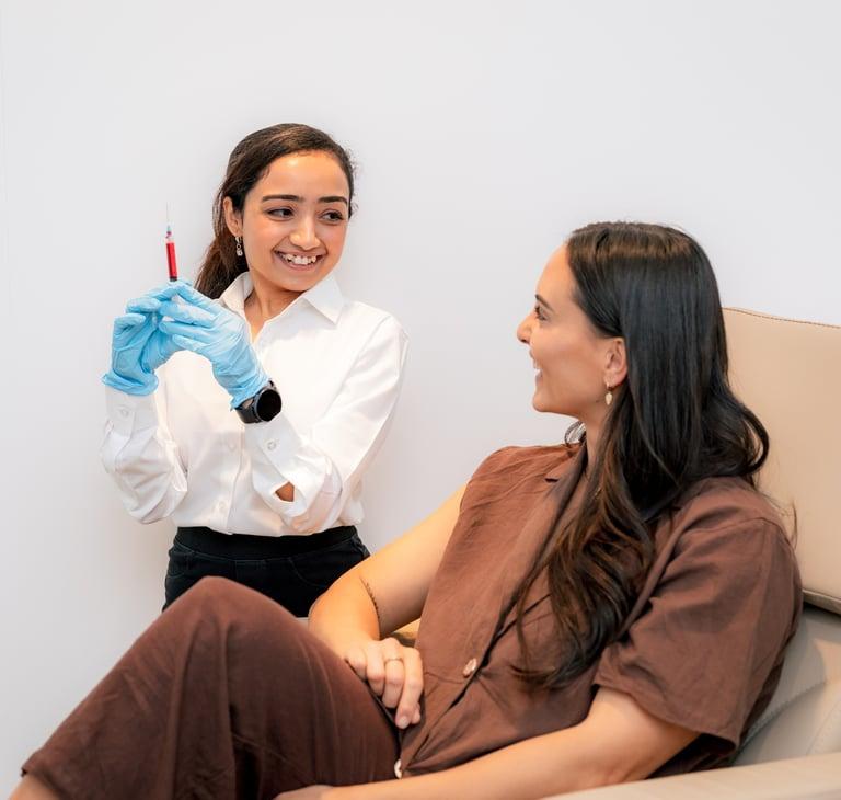 Hormone and vitality wellness consultation visual